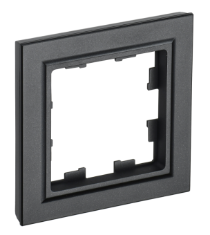 BRITE Рамка 1-мест. РУ-1-БрЧ черн. IEK