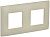 SKANDY Рамка 2-местная SK-F01B бежевый IEK
