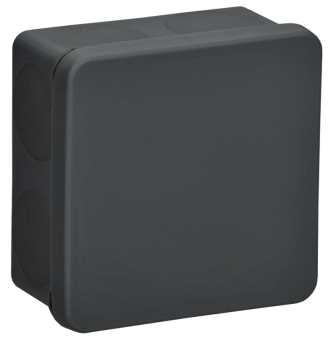 Коробка КМ42435 для о/п безгалогенная (HF) 80х80х40мм IP67 черная IEK