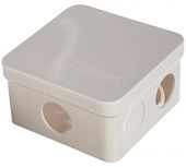 Коробка У-120 о/у (84х84х45мм) крышка на винтах, IP54, белая