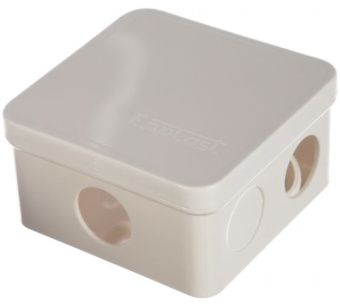 Коробка У-120 о/у (84х84х45мм) крышка на винтах, IP54, белая