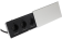Розетка выдвижная Luazon 10А, 2 розетки,2*USB 2A в стол горизонтальная серебристая,провод 1,8м