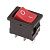 Выключатель клавишный 220В 6А (3с) ON-ON красный Mini (RWB-202,SC-768)