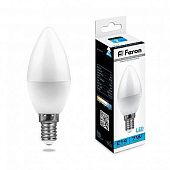 Лампа светодиодная Feron 7Вт Е14 6400K LB-97 Свеча