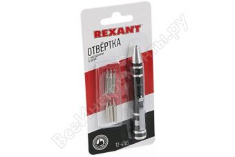 Отвертка с насадками 6 шт Rexant