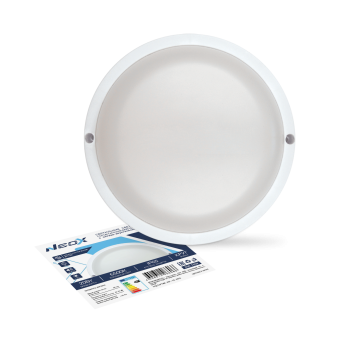 Светильник LED СПП ОAД-2065-КРУГ 20Вт 6500К с оптико-акуст датч. IP65 155мм NEOX