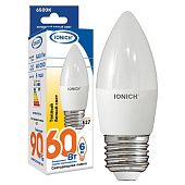 Лампа светодиодная ILED-SMD2835-C37- 6-540-230-2.7-Е27 IONICH