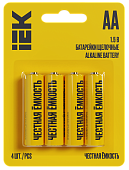 Батарейка щелочная Alkaline Optima LR06/AA (4шт/блистер) IEK