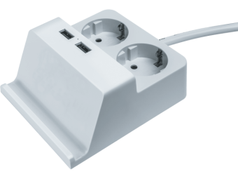 Удлинитель Navigator NPE-USB03-02-150-E-3X1с/з 2 гн. 1,5 м USB2.1А