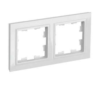 BRITE Рамка 2-мест. РУ-2-БрБ бел. IEK