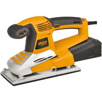 Шлифмашинка вибрационная INGCO FS3508 INDUSTRIAL, 350Вт, 6000-11000об/мин, 230*115мм, оснастка