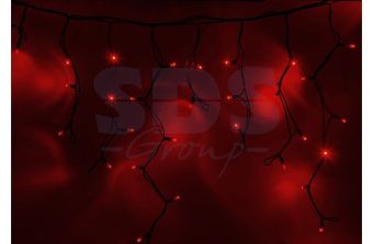 Гирлянда Бахрома (Айсикл) 4,0х0,6м 128 LED ТЕПЛЫЙ БЕЛЫЙ чер.каучук IP67 + блок 315-000