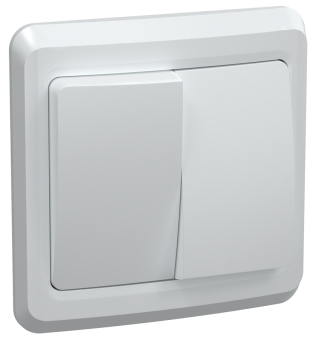 ВС10-2-0-ВБ Выключатель 2 кл 10А ВЕГА (белый) IEK