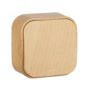 QUTEO Выключатель 1-клав. для откр.уст. схема 1 10АХ дерево