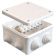 Коробка У-13О о/у (85х85х45мм) крышка на винтах, с клемм. IP54, белая
