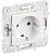 SKANDY Розетка с заземл. без защ.шторок 16А SK-R05W арктический белый IEK
