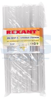 Клеевой стержень d=11.3мм L=270мм Прозрачный REXANT (поштучно)