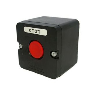 Пост кнопочный ПКЕ222/1 кнопка "Стоп" красн.